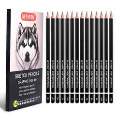 Professional Drawing Sketching Pencil Set – 14 Pieces Graphite Pencils(14B – 4H)