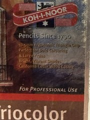 Chartpak Triocolor Drawing Colored Pencils KOH-I-NOOR Set Of 12 Hardtmuth