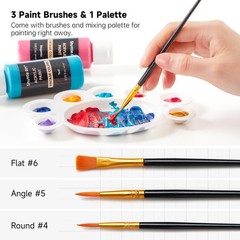 Shuttle Art Acrylic Paint Set 25 Vintage Colours 2oz/60ml Bottles Rich Pigmented