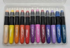 KINGART Artist Mix Media Gel Sticks Set of 24 Vibrant Colors Non-toxic Odorless
