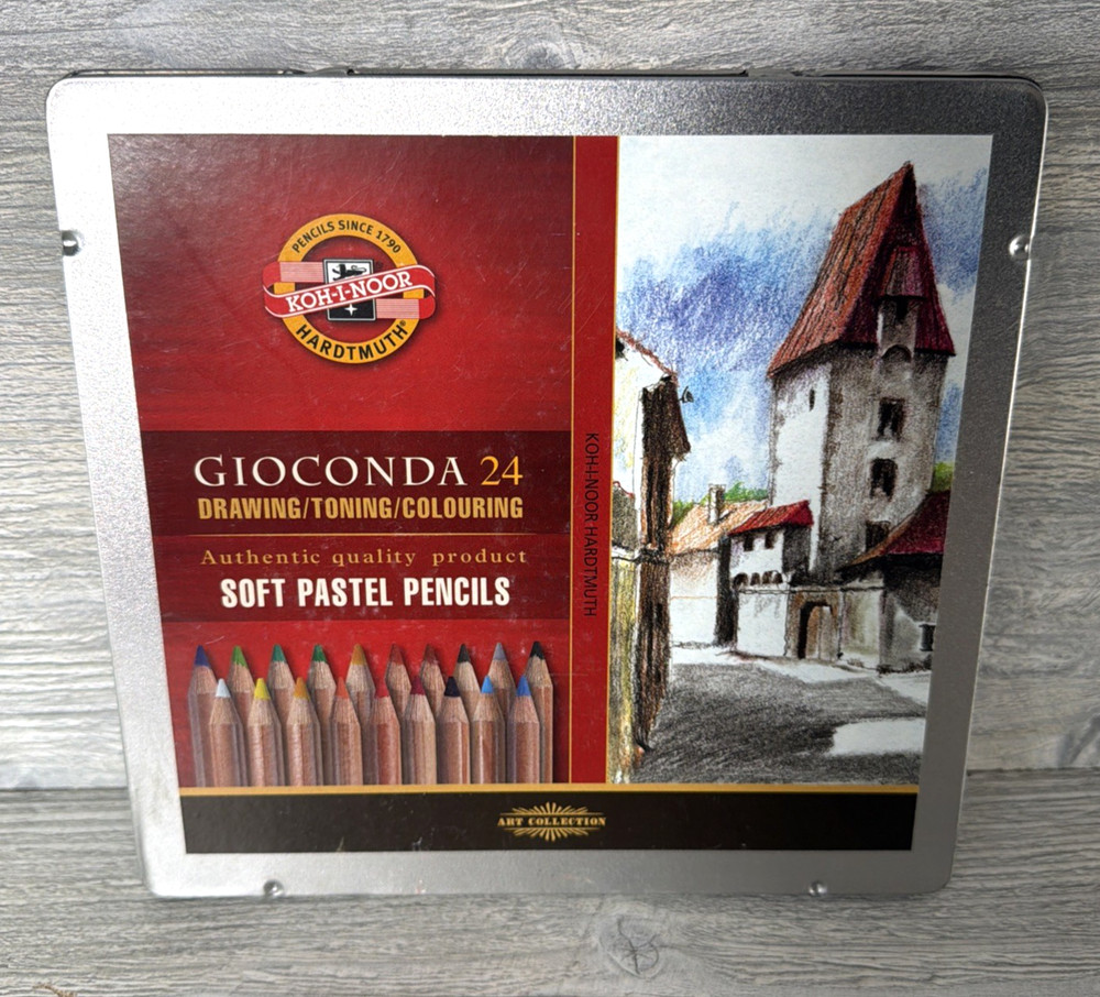 Koh-I-Noor Gioconda 24 Soft Pastel Pencils Czech Republic 8828 New & Sealed