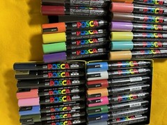 NEW UNI POSCA Lot of 29 Color Mitsubishi Pencil Water based PC-5M Marker M size