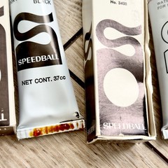 Vintage Speedball 37cc Water Soluble Block Print Ink Lot Of 15 Tubes