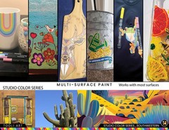 28 Southwestern Colors Acrylic Paint Pens Studio Color Series Markers Set 3mm…