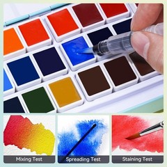 MeiLiang Watercolor Paint Set, 36 Vivid 1 Count (Pack of 36), 36 Colors