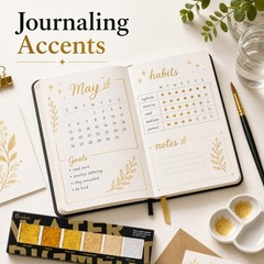 Japan keystone Golden Artistry Metallic Watercolor Paint Set, 6 Colors | Rich me