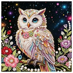 Owl Diamond Art Kits for Adults, 5D Pearl Painting Diamond Painting Kits for Adu