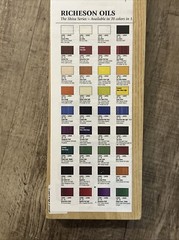 Richeson Oils PROFESSIONAL ARTIST Set Of 12 Tubes Wood Box 20080 New Sealed