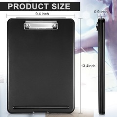 Mimorou 20 Pcs Clipboard with Storage,9.5 x 13.5 Inch Plastic Heavy Duty Fold…