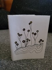 handmade sketchbook 40 pages 4.5″ x 6″ metallic