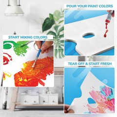 Disposable Palette Paper 9×12″ – Mess-Free Artist Palette for Acrylic & Oil Pain