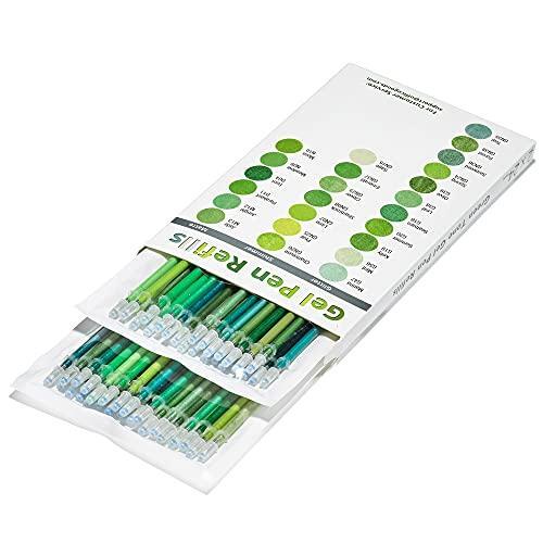 OfficeGoods Gel Pen Refills – 24 Individual Colors – Fits Most Gel Pens – Fast