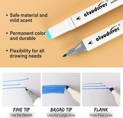 120 Colors Alcohol Markers Dual Tip Permanent Art Marker For Adults Alcohol