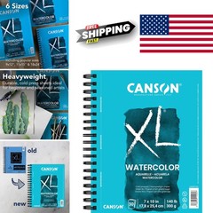 Durable Watercolor Paper Pad 7×10 Inches 140lb Ideal for Watercolor Techniques