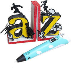 P1 3D Printing Pen with Display – Includes 3D Pen, 3 Starter Colors of PLA Filam