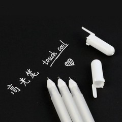 3Pcs 0.8mm White Ink Marker Pen Fine Tip Writing Drawing Sketching Painting Tool