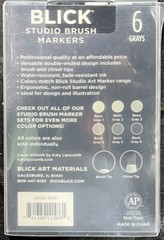 Blick Studio Brush Markers (6 Grays) (Read Description)