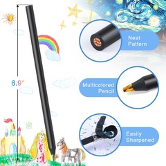 12 Colors Rainbow Pencils for Kids Adults, 24 Pack Rainbow Colored Pencil Art…