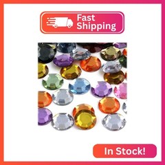 The Crafts Outlet 144-Piece Round Rhinestones, 14mm, Pastel Assortment