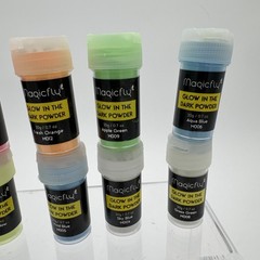 Glow in The Dark Pigment Powder 12 Colors Luminous Powder Set for Epoxy Resin