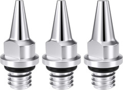 3Pcs 0.2Mm 0.3Mm 0.5Mm Airbrush Nozzles, Stainless Steel Nozzlestips