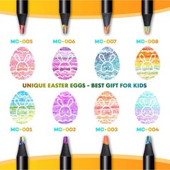 Rainbow Colored Pencils Multicolor for Drawing School Office Art Supplies 8Pcs