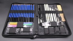 Prina 50 Pack Drawing Set Sketch Kit Sketching Supplies 3-Color Sketch Pad
