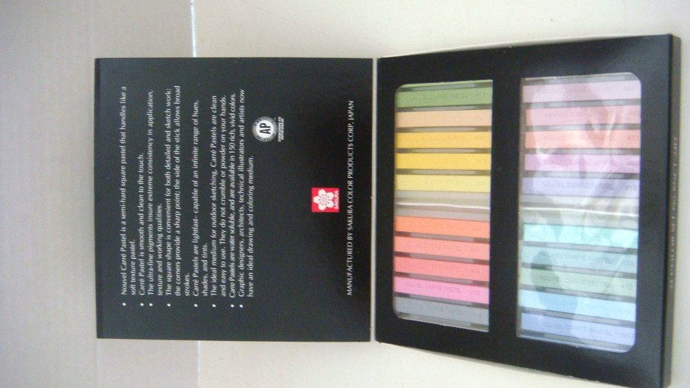 New Sakura Nouvel Carré Pastel 24 Color Set No. XNCT-24d-Japan -Vintage