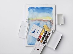 Winsor & Newton Professional Watercolor Paint Set~Compact Set ~ 14pc 12 half pan