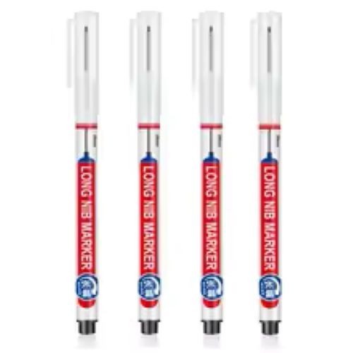 4Pc Long Nib Head Permanent Marker 20mm Deep Hole Waterproof Graffiti Pen