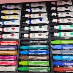 145pc Deluxe Mixed Media Art Set Pink Wooden Case READ DESCRIPTION DAMAGE Case
