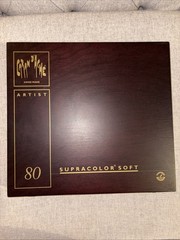 Caran D’Ache Supracolor Aquarelle Soft 80 Artist’s Pencil,WoodenDisplay EXC COND