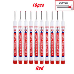 10Pcs/Set 20Mm Deep Hole Long Nib Head Marker for Metal Perforating Pen Waterpro