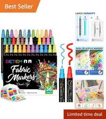 Water-Based Acrylic Paint Pens in 36 Rich Colors – DIY Art Supplies