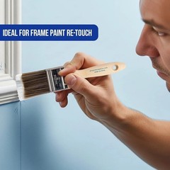 Paint Brush Set Five Piece Flat and Angle Brushes for Interior Exterior Use