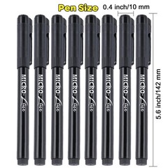 8 PCS Hand Lettering Pens Calligraphy Brush Markers For Beginners Black Ink