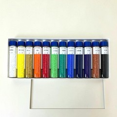 KISSHO Japanese Painting Nihonga Pigment Paint 12 Colors Set 15cc Bottle NEW