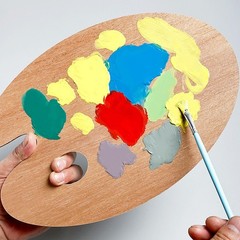 2 PCS Wooden Paint Palette Artist Oil 7.8×11.8 inch,