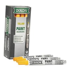 Dixon Paint Markers, Medium Tip, Box of 12 (80223) Solid Yellow