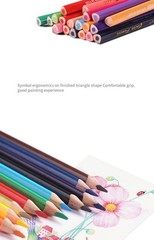 Colouring Pencils Oil Based Painting Drawing Pro Beginner Craft Sketching Red