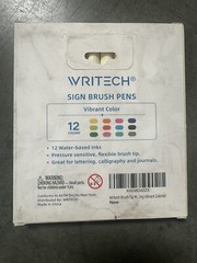 WRITECH Brush Tip Marker Pens 12pcs