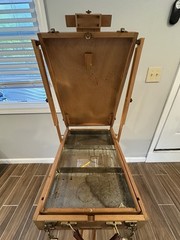 Jullian Vintage Wooden French Sketch Box Portable Easel, Made in France
