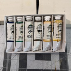Professional Watercolor Paint Set (6) 37 ml / 1.25 Fl Oz Assorted Colors – New