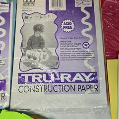 Tru-Ray Construction Paper 10 Pounds 500 Sheets 76# Mixed Color Teachers Special
