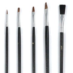 ToolTreaux Artist Paint Brushes Natural Hair Bristles Wooden Grip Assorted 15pc