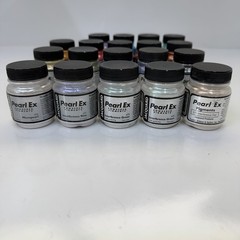 Jacquard Pearl Ex Powdered Pigments, Lot Of 33