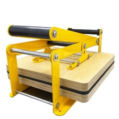 Manual Flat Press Printmaking Machine 380x380mm Letterpress Tool 4Stage Adjustab
