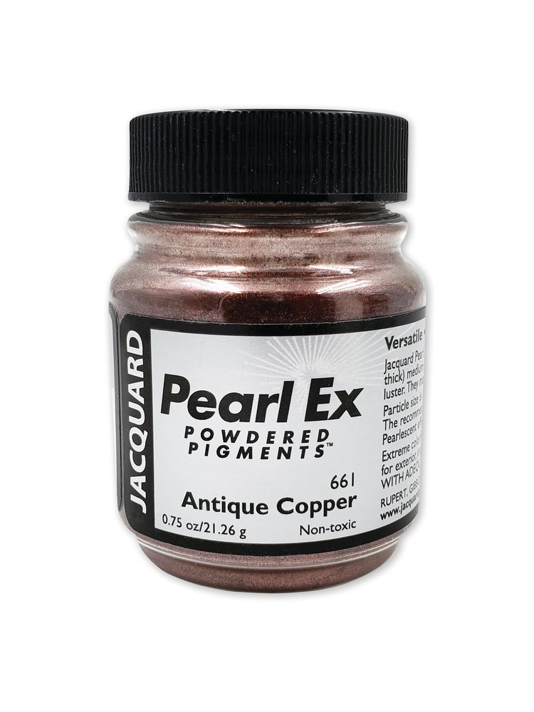 Jacquard Pearl Ex Pigment Powder 0 75 oz Antique Copper Loose Mica Powder Epoxy