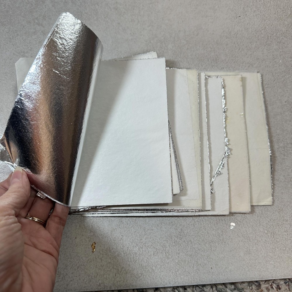 Nazionale Aluminum Loose Leaf 300 Sheets Gilding 14×14 cm 12 packs of 25 Italian