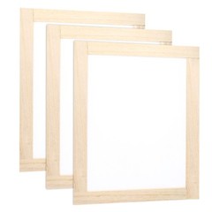 3pcs Silk Screen Printing Frame 9.8×7.5 Inch Wood with 160 White Mesh DIY